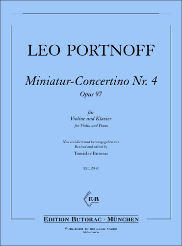 Cover - Leo Portnoff, Miniatur-Concertino Nr. 4